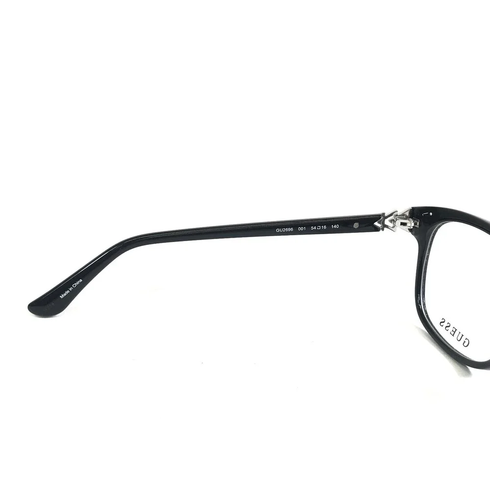 Guess Eyeglasses Frames GU2696 001 Black Silver Cat Eye Full Rim 54-16-140